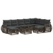 Set de canapele pentru grădină 10 pcs Gri poliratan - WALTI WALTI