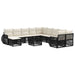 Set de canapele pentru grădină 12 pcs Negru poliratan - WALTI WALTI