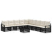 Set de canapele pentru grădină 10 pcs Negru poliratan - WALTI WALTI