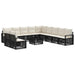 Set de canapele pentru grădină 12 pcs Negru poliratan - WALTI WALTI