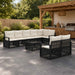 Set de canapele pentru grădină 9 pcs Negru poliratan - WALTI WALTI