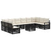 Set de canapele pentru grădină 11 pcs Negru poliratan - WALTI WALTI