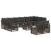 Set de canapele pentru grădină 13 pcs Gri poliratan - WALTI WALTI