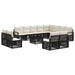 Set de canapele pentru grădină 13 pcs Negru poliratan - WALTI WALTI