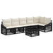 Set de canapele pentru grădină 7 pcs Negru poliratan - WALTI WALTI