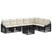 Set de canapele pentru grădină 8 pcs Negru poliratan - WALTI WALTI
