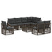 Set de canapele pentru grădină 9 pcs Gri poliratan - WALTI WALTI