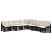 Set de canapele pentru grădină 9 pcs Negru poliratan - WALTI WALTI