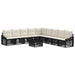 Set de canapele pentru grădină 10 pcs Negru poliratan - WALTI WALTI