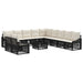 Set de canapele pentru grădină 12 pcs Negru poliratan - WALTI WALTI