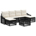 Set de canapele pentru grădină 7 pcs Negru poliratan - WALTI WALTI