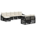 Set de canapele pentru grădină 9 pcs Negru poliratan - WALTI WALTI
