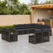 Set de canapele pentru grădină 11 pcs Gri poliratan - WALTI WALTI