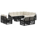 Set de canapele pentru grădină 12 pcs Negru poliratan - WALTI WALTI