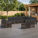 Set de canapele pentru grădină 12 pcs Gri poliratan - WALTI WALTI