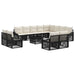 Set de canapele pentru grădină 13 pcs Negru poliratan - WALTI WALTI