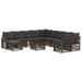 Set de canapele pentru grădină 12 pcs Gri poliratan - WALTI WALTI