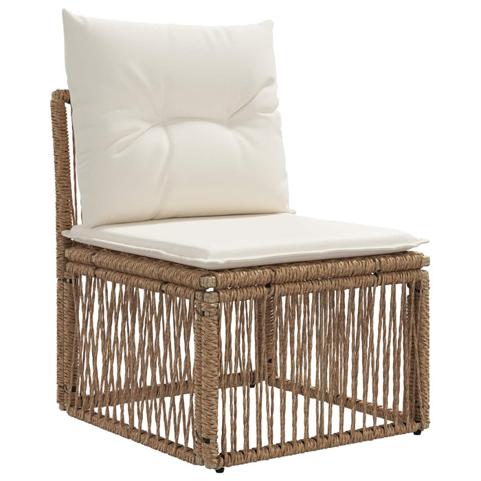 Set de canapele pentru grădină 6 buc. Bej poliratan WALTI