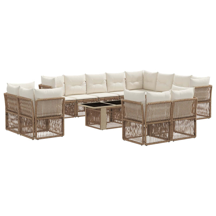 Set de canapele pentru grădină 13 pcs poliratan - WALTI WALTI