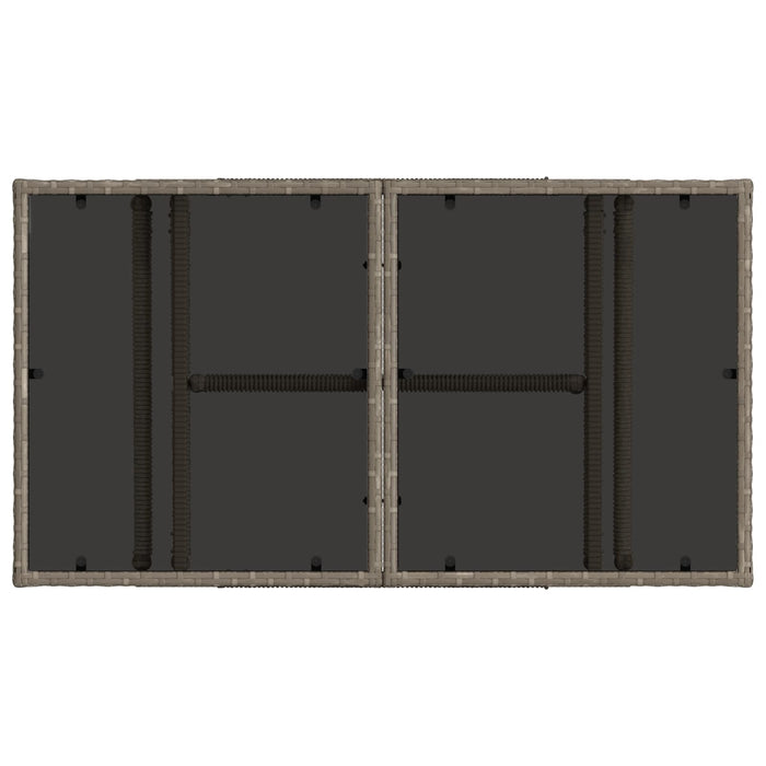 Set de canapele pentru grădină 11 buc. Gri și gri închis WALTI