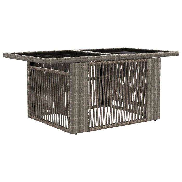 Set de canapele pentru grădină 7 buc. Gri și gri închis WALTI