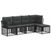 Set de canapele de exterior Negru Poliester - WALTI WALTI