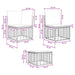 Set de canapele de exterior Negru Poliester - WALTI WALTI
