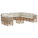 Set de canapele de exterior 12 pcs Alb Natural și Crem - WALTI WALTI