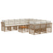 Set de canapele de exterior 12 pcs Alb Natural și Crem - WALTI WALTI