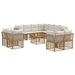 Set de canapele de exterior 12 pcs Alb Natural și Crem - WALTI WALTI