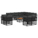 Set de canapele de exterior 13 pcs Negru și Gri închis - WALTI WALTI