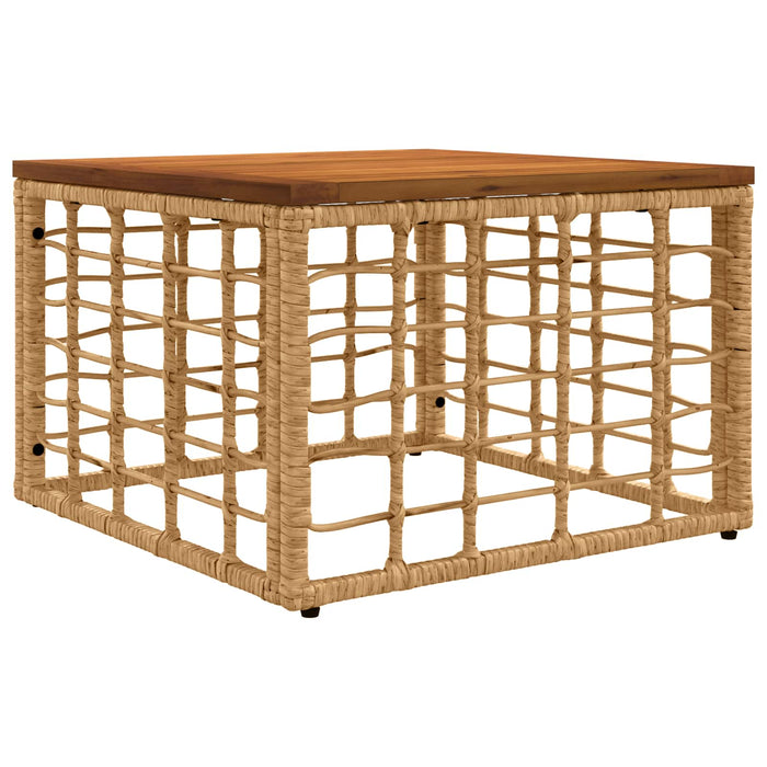 Set de canapele de exterior 6 buc. Alb Natural și Crem WALTI