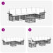 Set de canapele de exterior 7 pcs Alb Natural și Crem Poliester - WALTI WALTI
