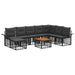 Set de canapele de exterior cu pernă 5 pcs Poliester - WALTI WALTI