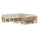 Set de canapele de exterior 12 pcs Alb Natural și Crem - WALTI WALTI