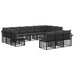 Set de canapele de exterior 13 pcs Negru și Gri închis - WALTI WALTI