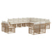 Set de canapele de exterior 13 pcs Alb Natural și Crem - WALTI WALTI