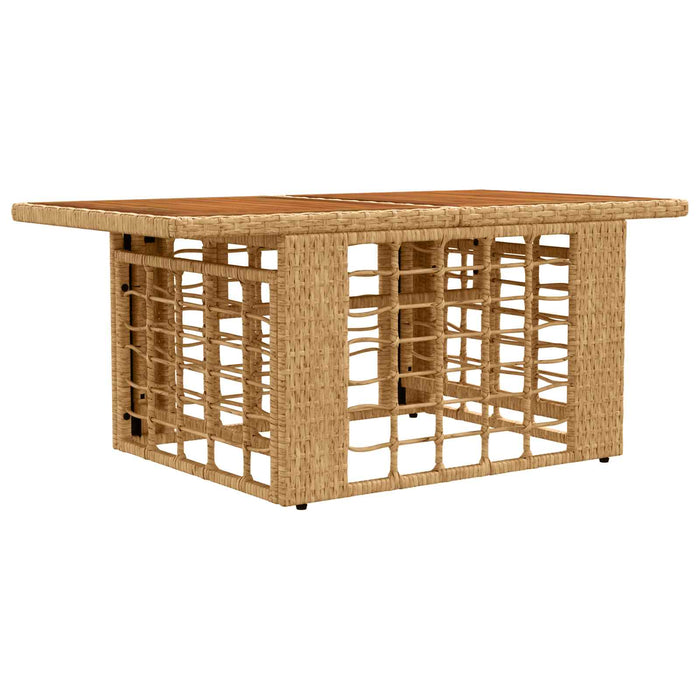 Set de canapele pentru grădină 7 buc. Alb Natural și Crem WALTI