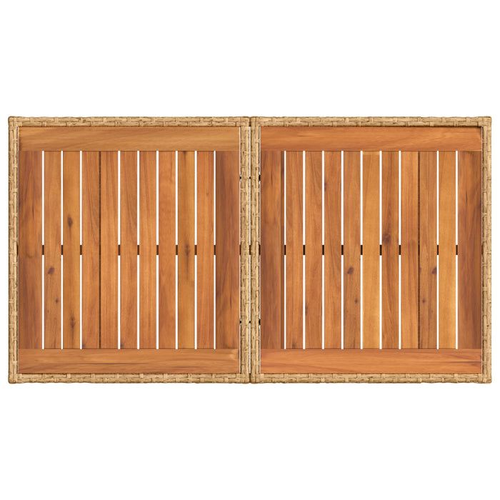 Set de canapele pentru grădină 12 buc. Alb Natural și Crem WALTI