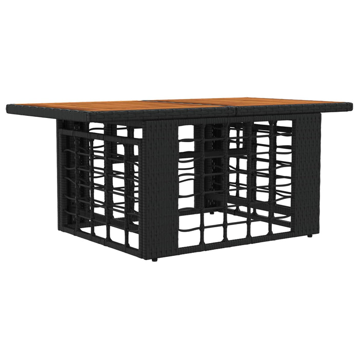 Set de canapele pentru grădină 8 buc. Negru și gri închis WALTI