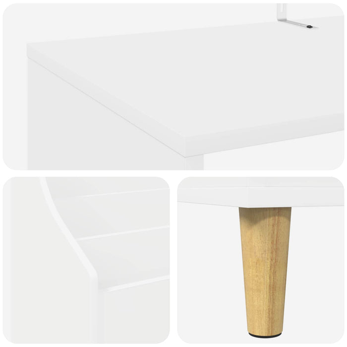 Set de Rafturi pentru Media 3 buc. Alb 212 x 46 x 112 cm WALTI