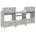 Set de Rafturi pentru Media 3 buc. Gri Beton 212 x 46 x 112 cm - WALTI WALTI