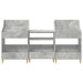 Set de Rafturi pentru Media 3 buc. Gri Beton 212 x 46 x 112 cm - WALTI WALTI
