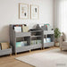 Set de Rafturi pentru Media 3 buc. Sonoma gri 212 x 46 x 112 cm - WALTI WALTI