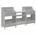 Set de Rafturi pentru Media 3 buc. Sonoma gri 212 x 46 x 112 cm - WALTI WALTI