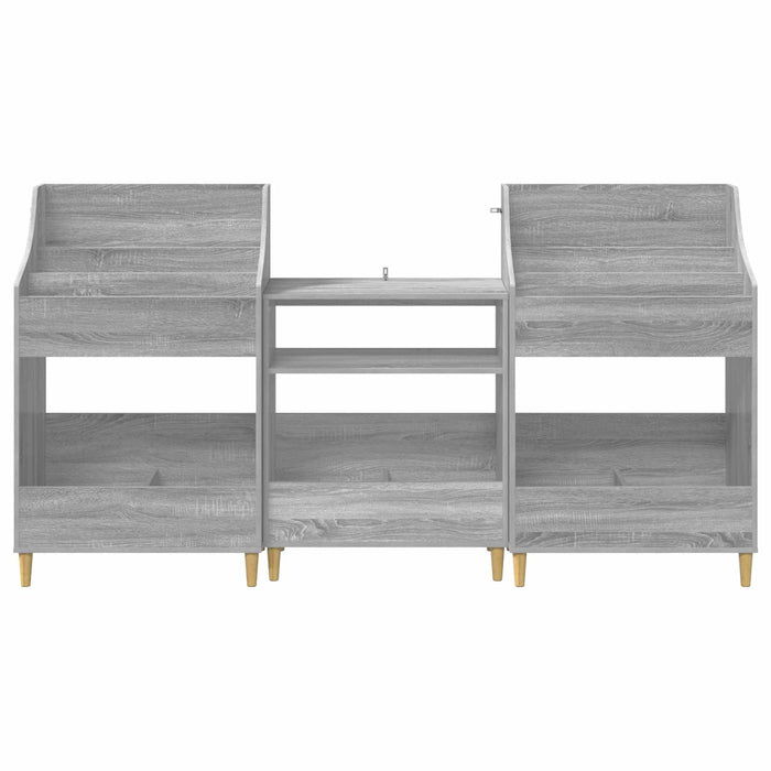 Set de Rafturi pentru Media 3 buc. Sonoma gri 212 x 46 x 112 cm - WALTI WALTI