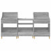 Set de Rafturi pentru Media 3 buc. Sonoma gri 212 x 46 x 112 cm - WALTI WALTI