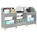 Set de Rafturi pentru Media 3 buc. Sonoma gri 212 x 46 x 112 cm - WALTI WALTI