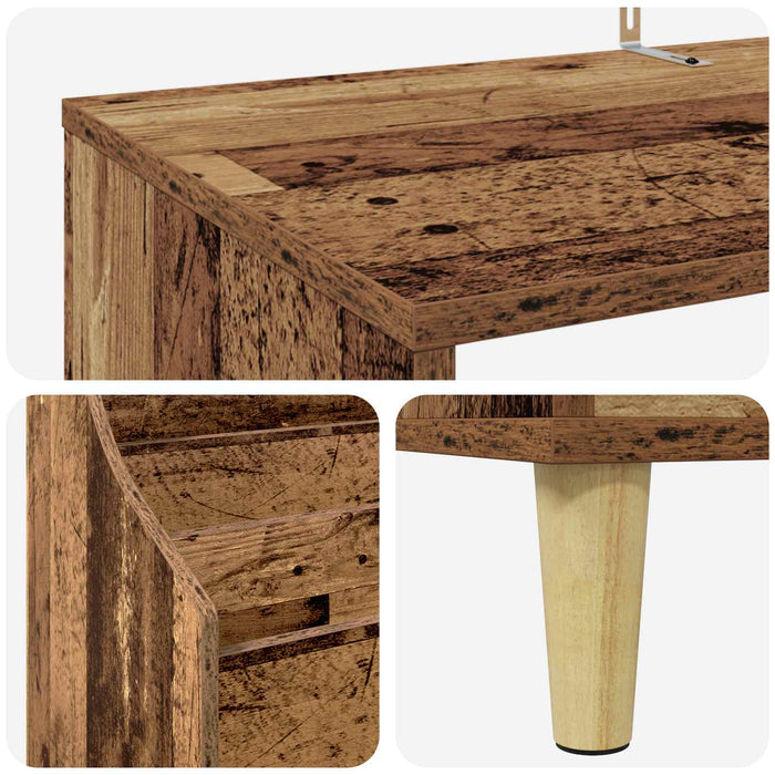 Set de Rafturi pentru Media 3 buc. Lemn vechi 212 x 46 x 112 cm - WALTI WALTI