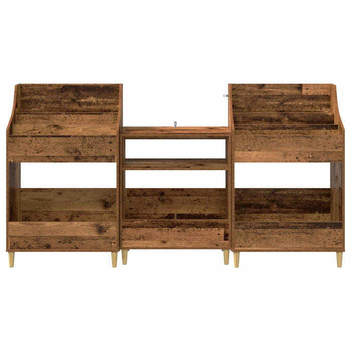 Set de Rafturi pentru Media 3 buc. Lemn vechi 212 x 46 x 112 cm - WALTI WALTI